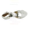 Women's Pumps Cone Heel White Satin Wedding Shoes #PDS03030899
