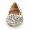 Women's  Patent Leather Flats with Crystal/Pearl #PDS03030438