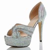 Women's  Real Leather Pumps with Crystal/Crystal Heel #PDS03030482
