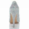 Women's  Real Leather Pumps with Crystal/Crystal Heel #PDS03030485