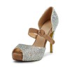Women's  Suede Pumps with Buckle/Imitation Pearl #PDS03030498