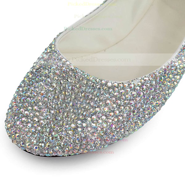 Women's  Patent Leather Flats with Crystal #PDS03030500