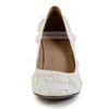 Women's White Lace Pumps with Pearl #PDS03030603
