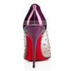 Women's Purple Patent Leather Stiletto Heel Pumps #PDS03030718