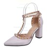 Women's Pumps 3 inch-3 3/4 inch Chunky Heel Shoes #PDS03030947