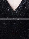 Ball Gown V-neck Sweep Train Glitter Pockets Prom Dresses #PDS020106505