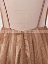 A-line V-neck Sweep Train Glitter Prom Dresses #PDS020106528