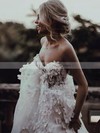 Princess Sweetheart Sweep Train Tulle Appliques Lace Wedding Dresses #PDS00023507