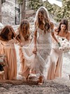 Sheath/Column Off-the-shoulder Sweep Train Lace Wedding Dresses #PDS00023576