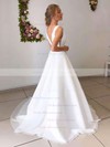 Ball Gown V-neck Floor-length Sequined Wedding Dresses #PDS00023641
