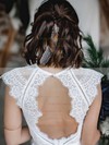 Trumpet/Mermaid Scoop Neck Sweep Train Lace Sashes / Ribbons Wedding Dresses #PDS00023828