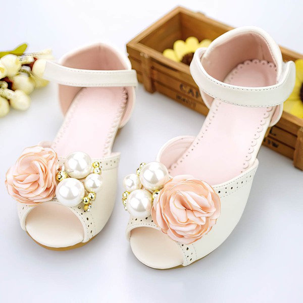 Kids' Sandals PVC Flower Flat Heel Girl Shoes #PDS03031495