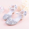 Kids' Closed Toe PVC Buckle Low Heel Girl Shoes #PDS03031496
