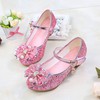 Kids' Closed Toe PVC Buckle Low Heel Girl Shoes #PDS03031502
