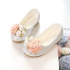 Kids' Pumps Cloth Flower Flat Heel Girl Shoes #PDS03031507