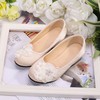 Kids' Pumps Cloth Flower Chunky Heel Girl Shoes #PDS03031512