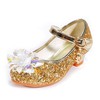 Kids' Closed Toe Sparkling Glitter Rhinestone Low Heel Girl Shoes #PDS03031524
