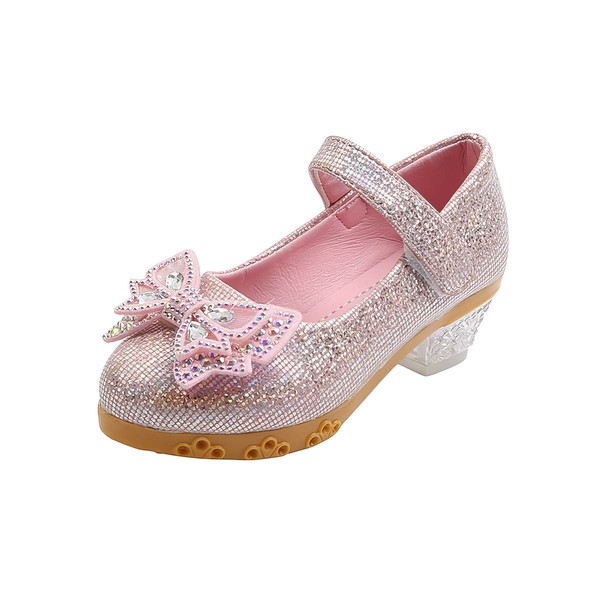 Kids' Flats Leatherette Rhinestone Flat Heel Girl Shoes #PDS03031528