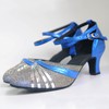 Women's Closed Toe Sparkling Glitter Kitten Heel Dance Shoes #PDS03031123