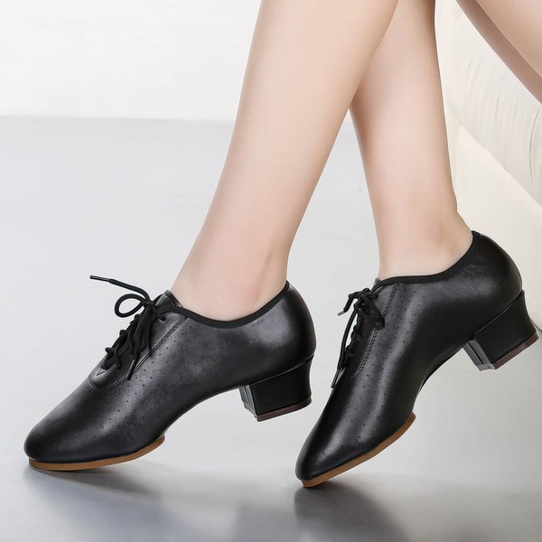 Women's Closed Toe PVC Flat Heel Dance Shoes #PDS03031228