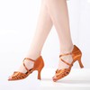 Women's Sandals Satin Buckle Stiletto Heel Dance Shoes #PDS03031232