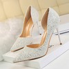 Women's Pumps Sparkling Glitter Stiletto Heel Wedding Shoes #PDS03031124