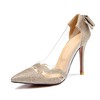 Women's Pumps Sparkling Glitter Bowknot Stiletto Heel Wedding Shoes #PDS03031368