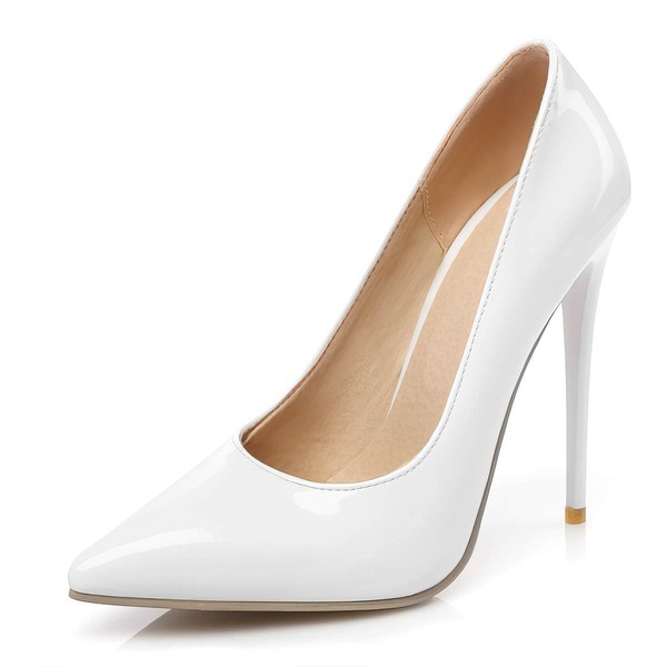 Women's Pumps Patent Leather Stiletto Heel Wedding Shoes #PDS03031370