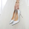 Women's Pumps Sparkling Glitter Crystal Stiletto Heel Wedding Shoes #PDS03031406