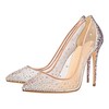 Women's Pumps PVC Sequin Stiletto Heel Wedding Shoes #PDS03031408