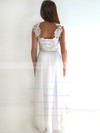 Detachable Sweetheart White Chiffon Lace Sashes/Ribbons Expensive Wedding Dresses #PDS00020759