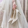 Women's Pumps Cloth Sequin Stiletto Heel Wedding Shoes #PDS03031444