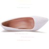 Women's Pumps Stiletto Heel PVC Pearl Wedding Shoes #PDS03030974