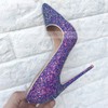 Women's Pumps Stiletto Heel PVC Sparkling Glitter Wedding Shoes #PDS03031022