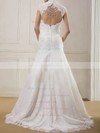 Inexpensive Open Back Lace Beading Trumpet/Mermaid High Neck Wedding Dress #PDS00020901