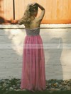 Lace Chiffon A-line Sweetheart Floor-length Ruffles Bridesmaid Dresses #PDS02018140