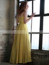Chiffon A-line Sweetheart Floor-length Sashes / Ribbons Bridesmaid Dresses #PDS02018008