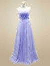 Tulle A-line Sweetheart Floor-length Beading Bridesmaid Dresses #PDS02018044